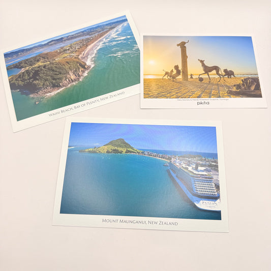Bay of plenty new zealand scenic postcard pack - vintage advertisements original photo - what’s new seasonal & holidays