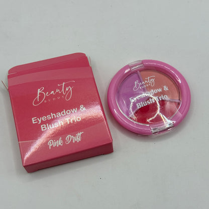 Beauty Buddy Eyeshadow & Blush Trio – Pink Drift