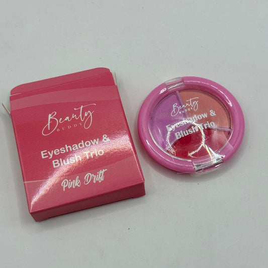 Beauty Buddy Eyeshadow & Blush Trio – Pink Drift