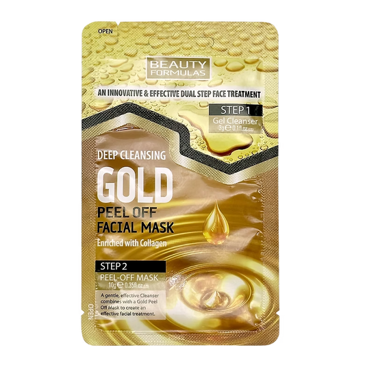 Beauty formulas gold peel off facial mask 3g - skin care masks & peels health and wellness