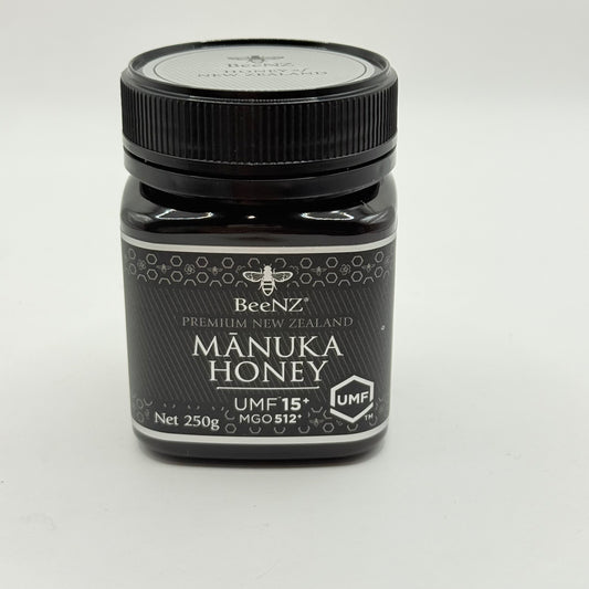 BeeNZ Premium Manuka Honey 250g UMF15+ MGO512+