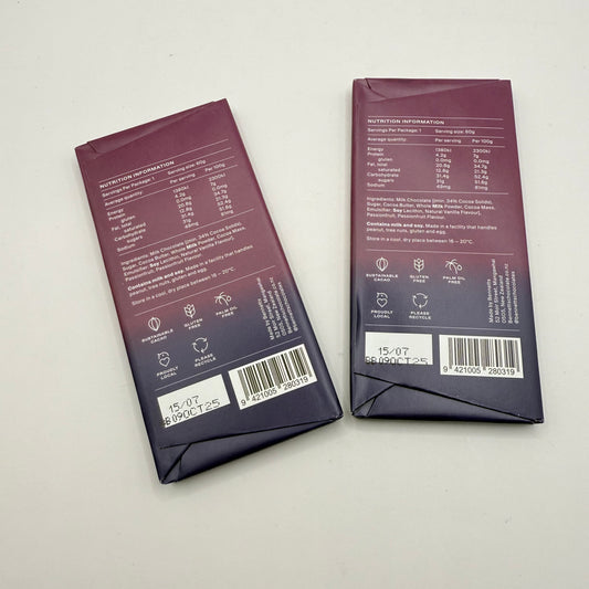 2x Bennetts Passionfruit in Milk Chocolate (60g)