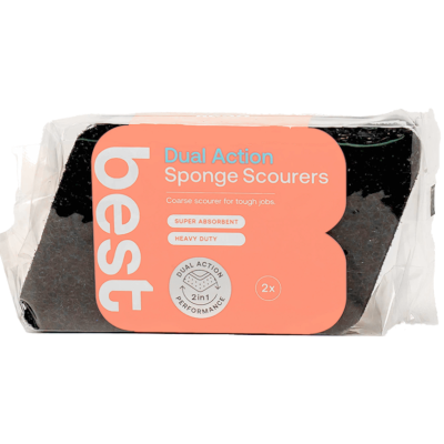 Best Dual Action Sponge Scourers