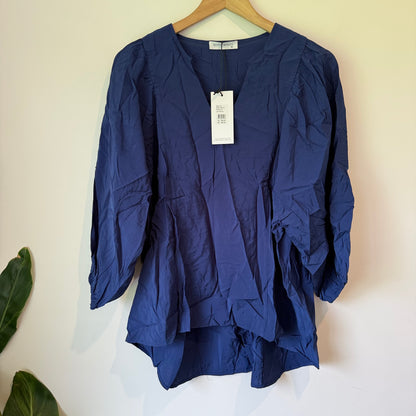 Betty Basics Julia Blouse Navy Size 10