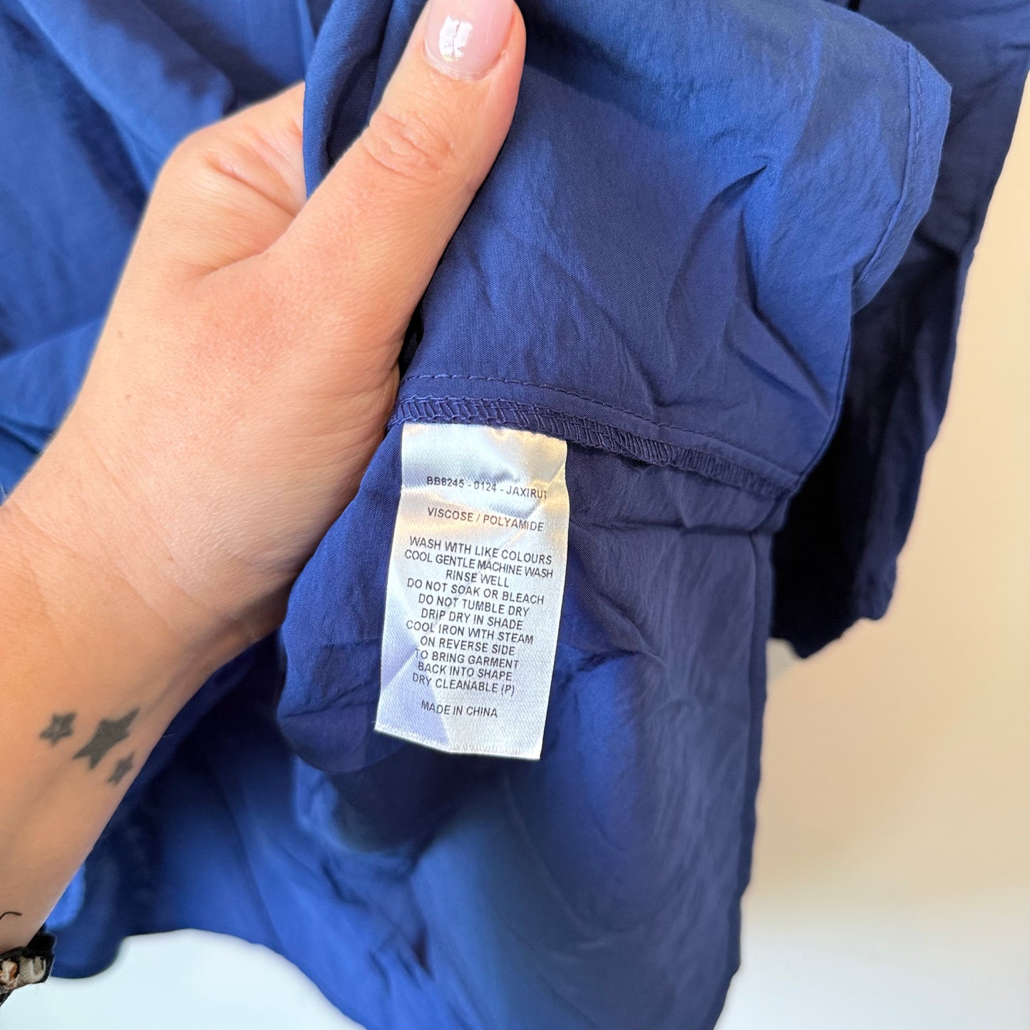 Betty Basics Julia Blouse Navy Size 10