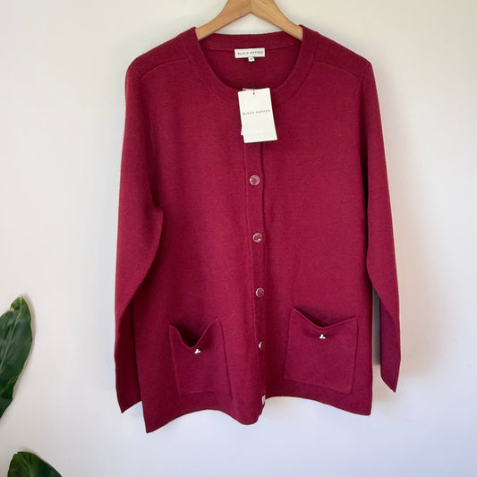 Black Pepper Mabel Heavy Knit Cardigan - Size 18