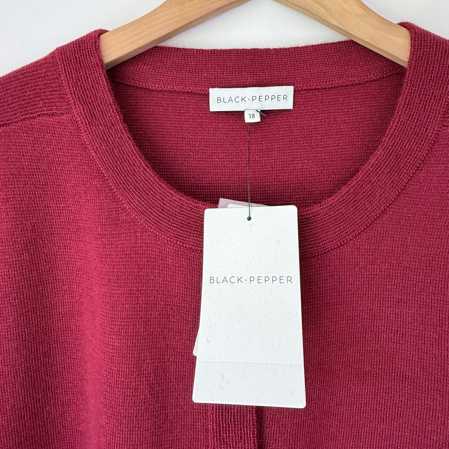 Black Pepper Mabel Heavy Knit Cardigan - Size 18