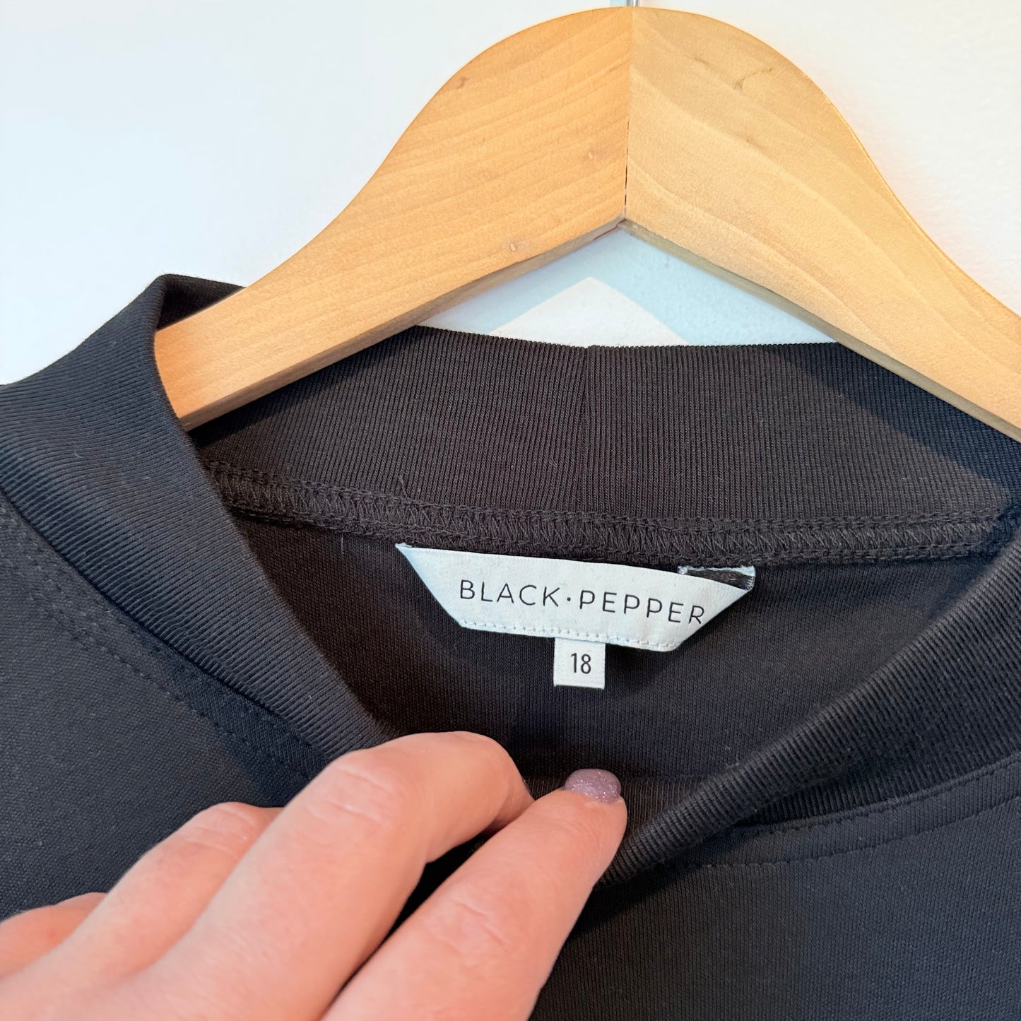 Black Pepper Winterlock Skivvy Black - Size 18