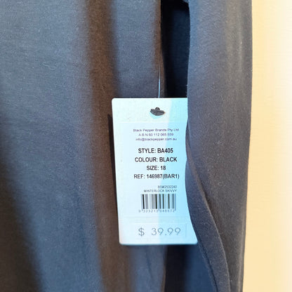 Black Pepper Winterlock Skivvy Black - Size 18