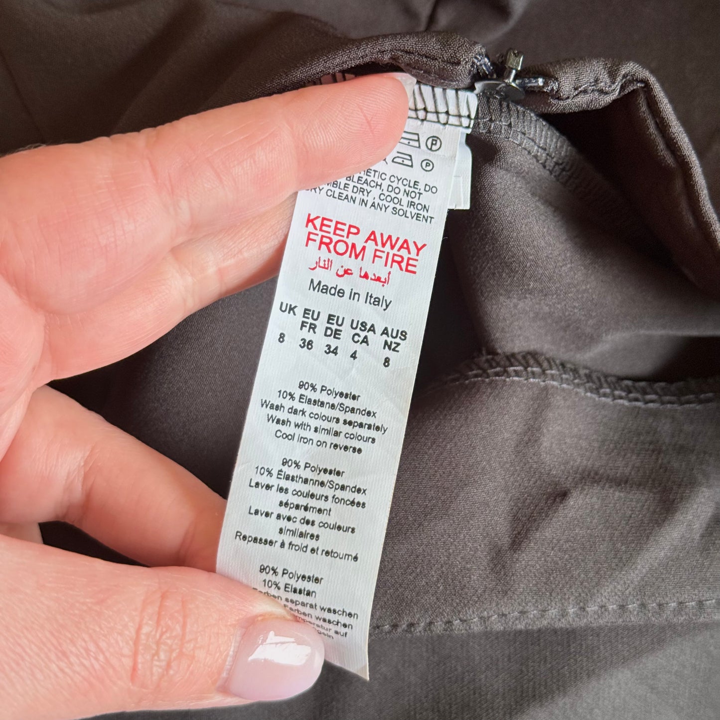 Boohoo Split Front Micro Mini Skirt - Black - Size 8