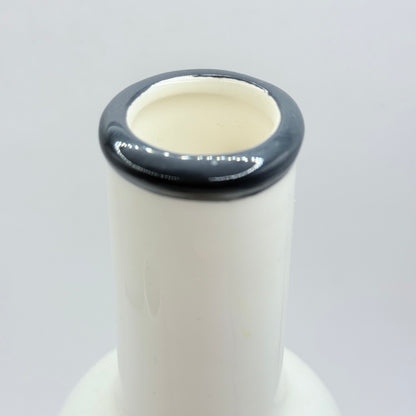 Bouclair White Ceramic Vase + Anko Raindrop Vase