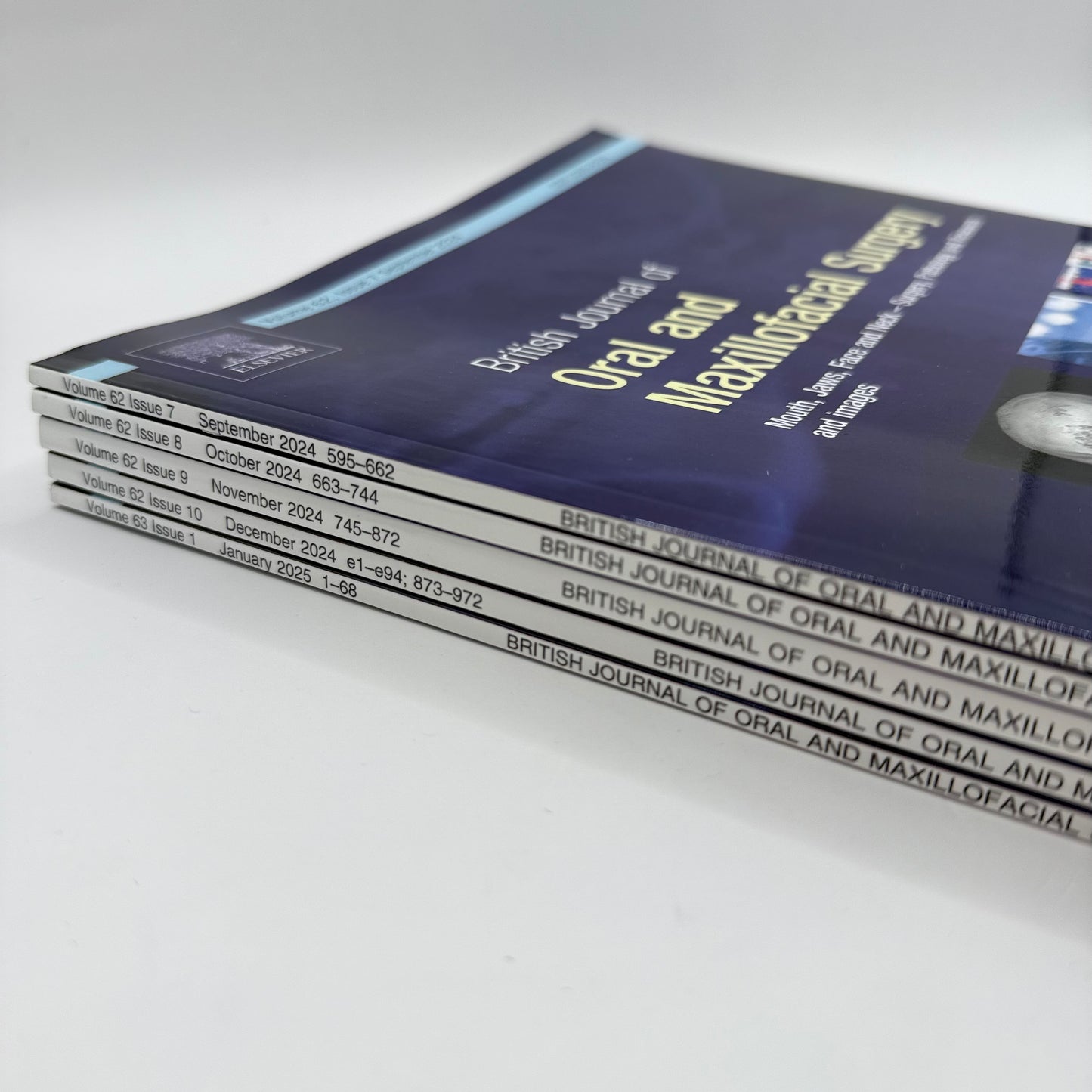 British Journal of Oral and Maxillofacial Surgery (5 Issue Lot)