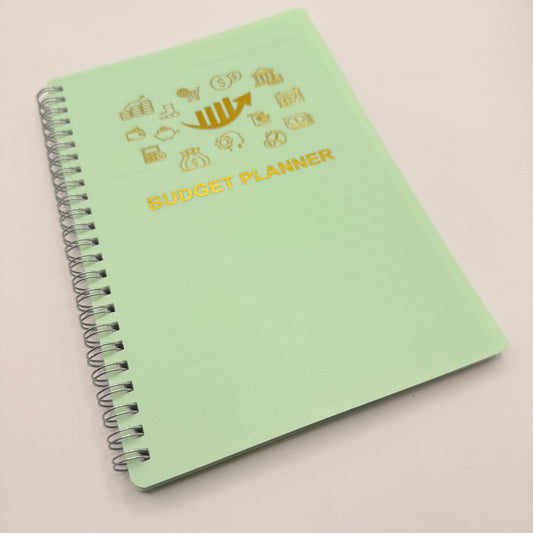 Budget Planner & Expense Tracker Notebook - Mint Green