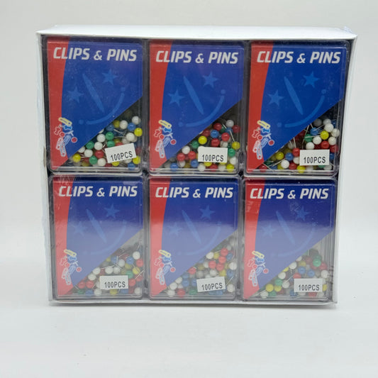 Bulk Pack 2400 Multicolored Push Pins