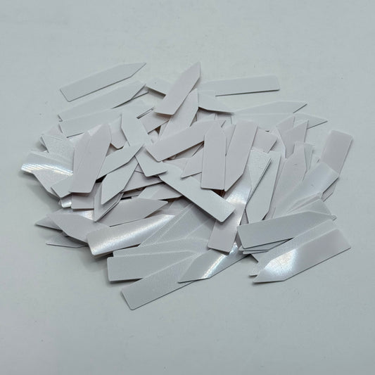 Bulk Pack of White Plastic Plant Labels 100pcs