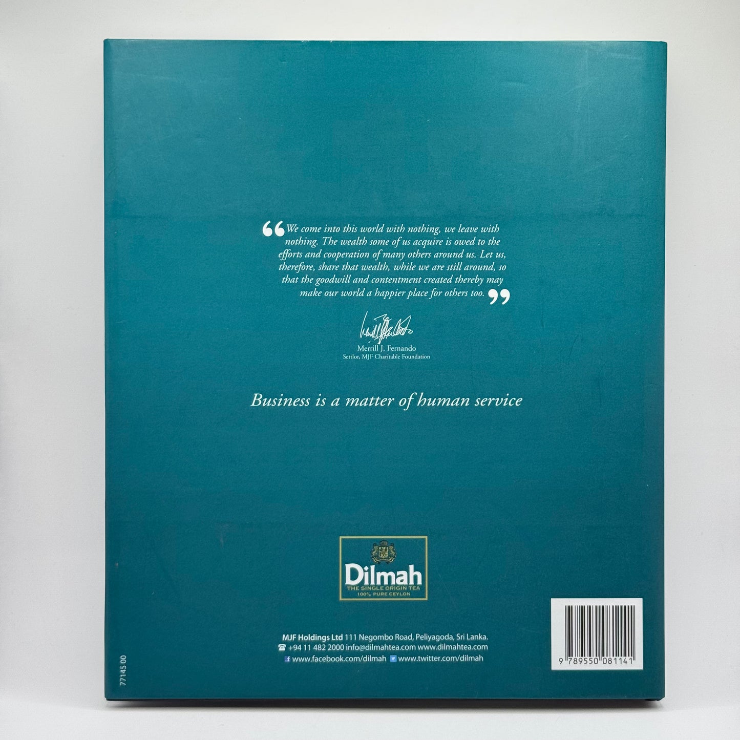 Business is a Matter of Human Service by Merrill J. Fernando