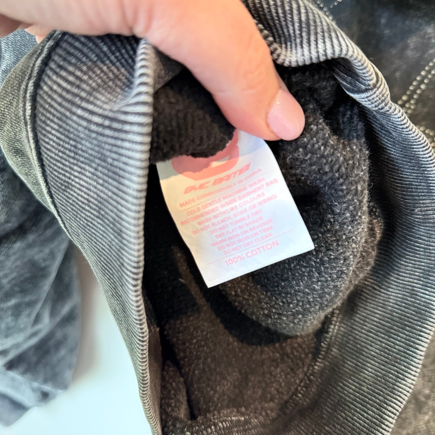 Bye Bambi Elijah Diamante Hoodie - Stone Wash - Size L