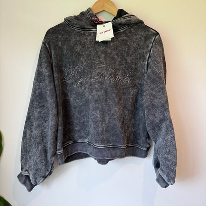 Bye Bambi Elijah Diamante Hoodie - Stone Wash - Size L