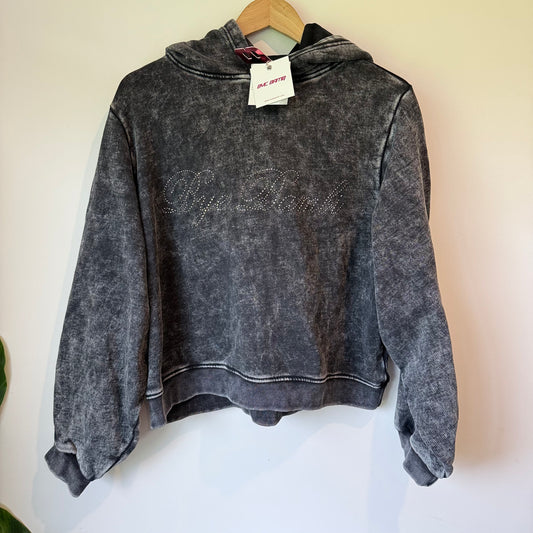 Bye Bambi Elijah Diamante Hoodie - Stone Wash - Size L