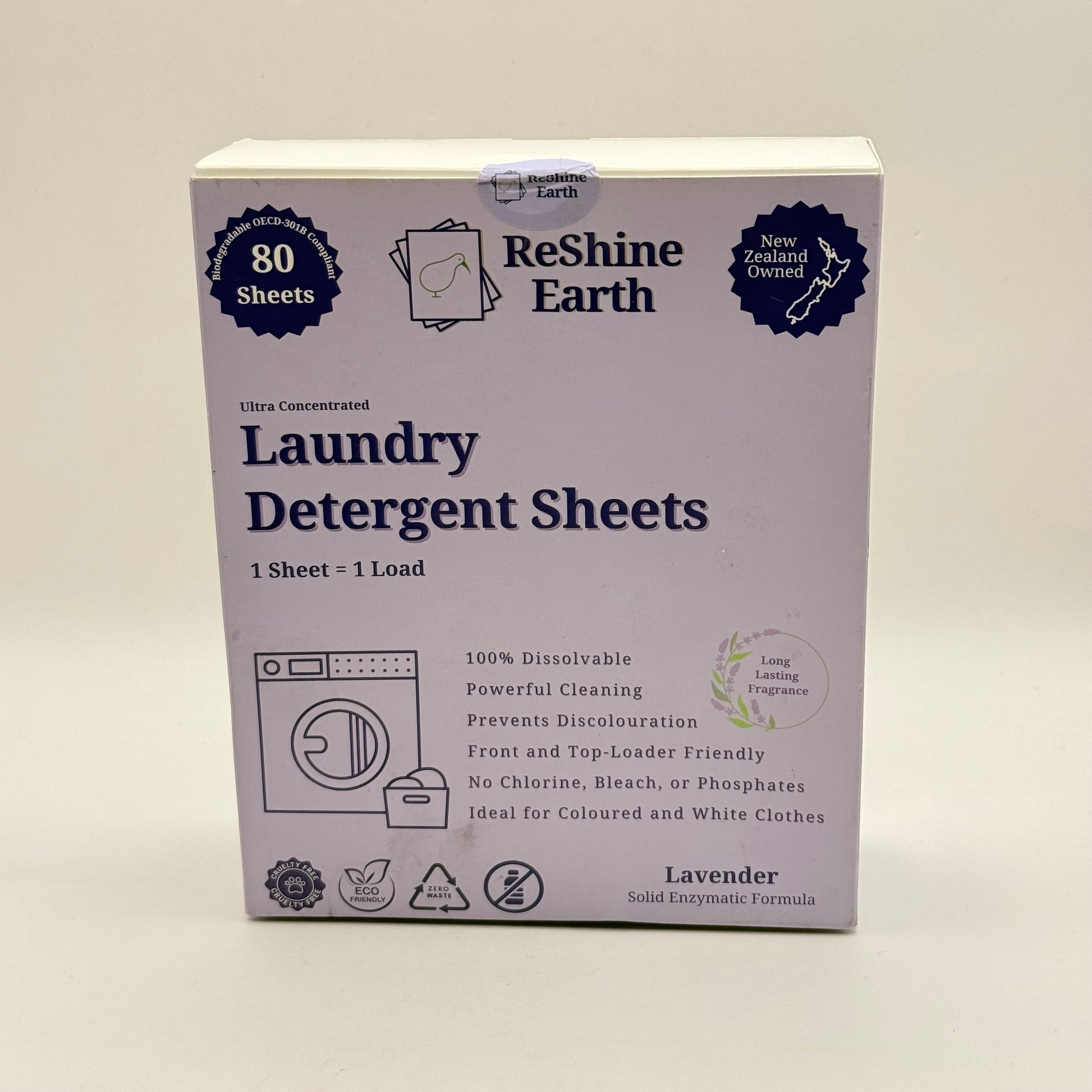 Reshine earth laundry detergent sheets — 80 washes - laundry detergent from google - original photo home&living