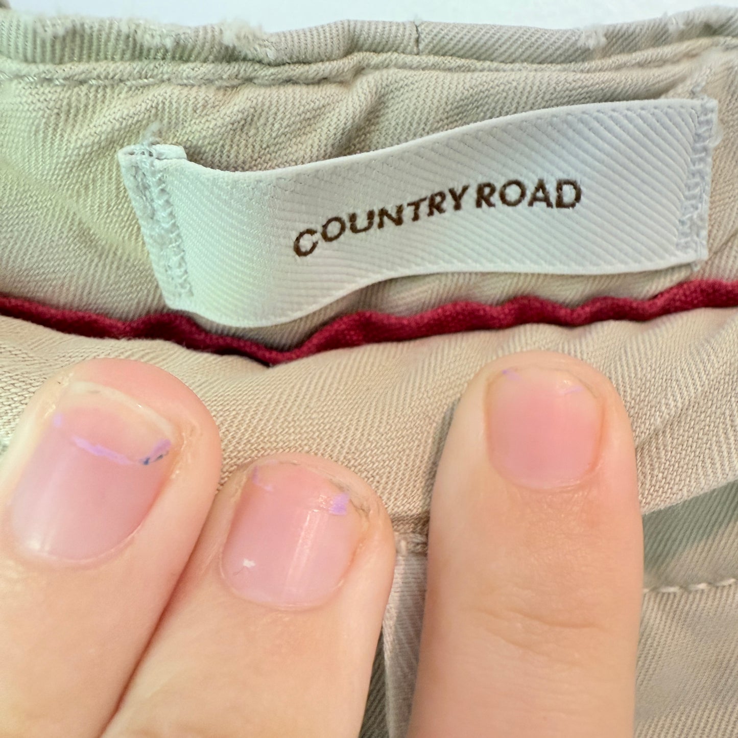 COUNTRY ROAD Chino Trousers in Beige - Size 40