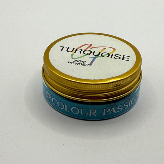 Turquoise pigment powder – cp colour passion 25 g - art & craft paint original photo - what’s new crafts