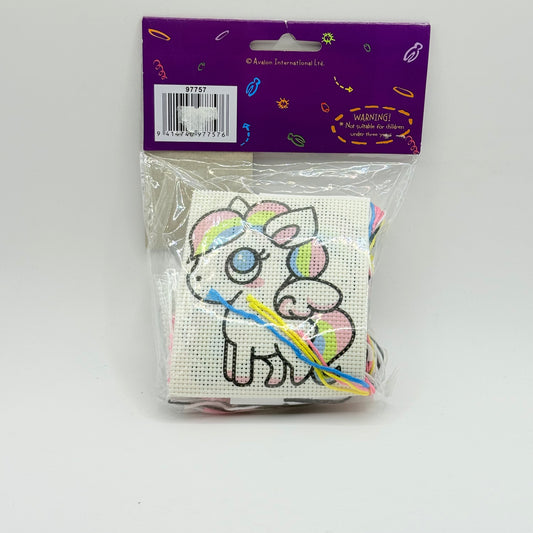 Craft workshop bead embroidery keychain - unicorn - needlecraft kits crafts