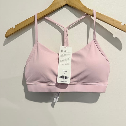 Crz yoga yoga bra – pale pink – size xs - sports bras sports