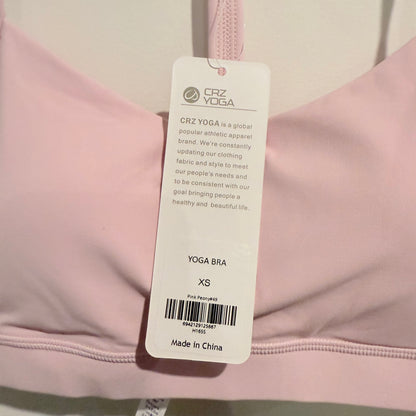 Crz yoga yoga bra – pale pink – size xs - sports bras sports