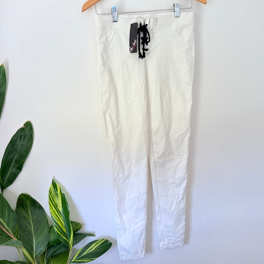 Chicabooti White Lace-Up Trousers - Size 14
