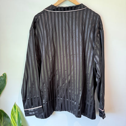 City Chic Sophia Sleep Shirt (Black Stripe) - Size L