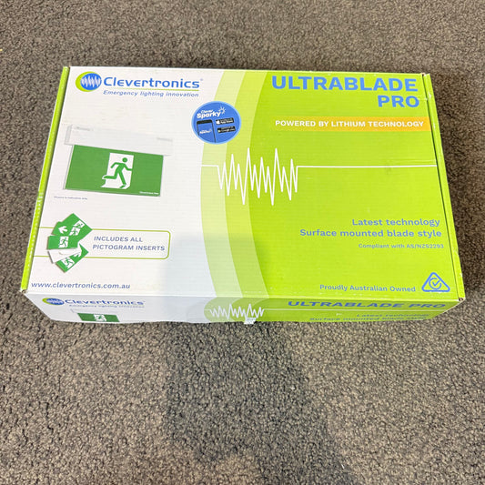 Clevertronics Ultrablade Pro Surface Mount LED Exit Sign Model No.: CUBPRO-SM
