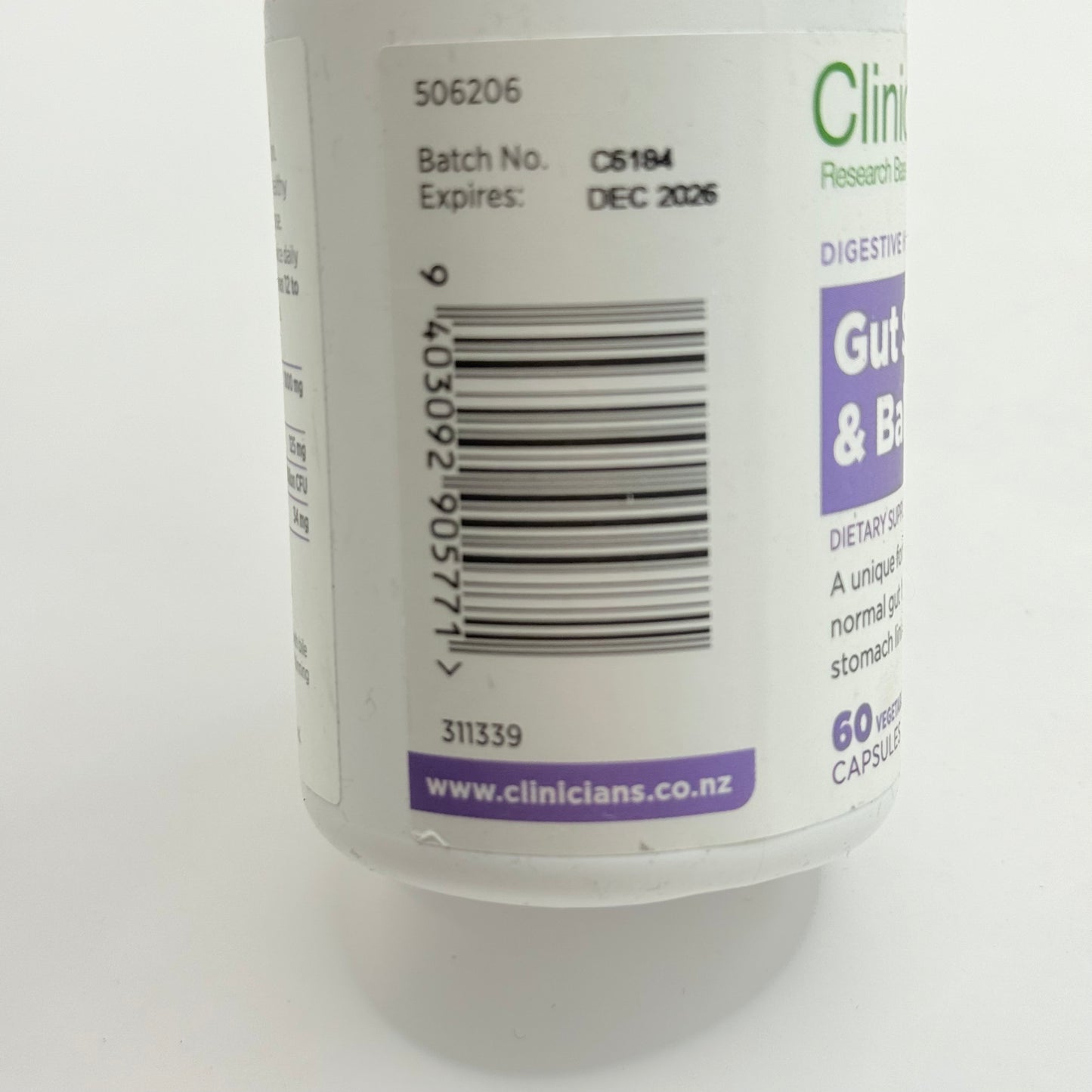 Clinicians Gut Soothe & Balance 60 caps