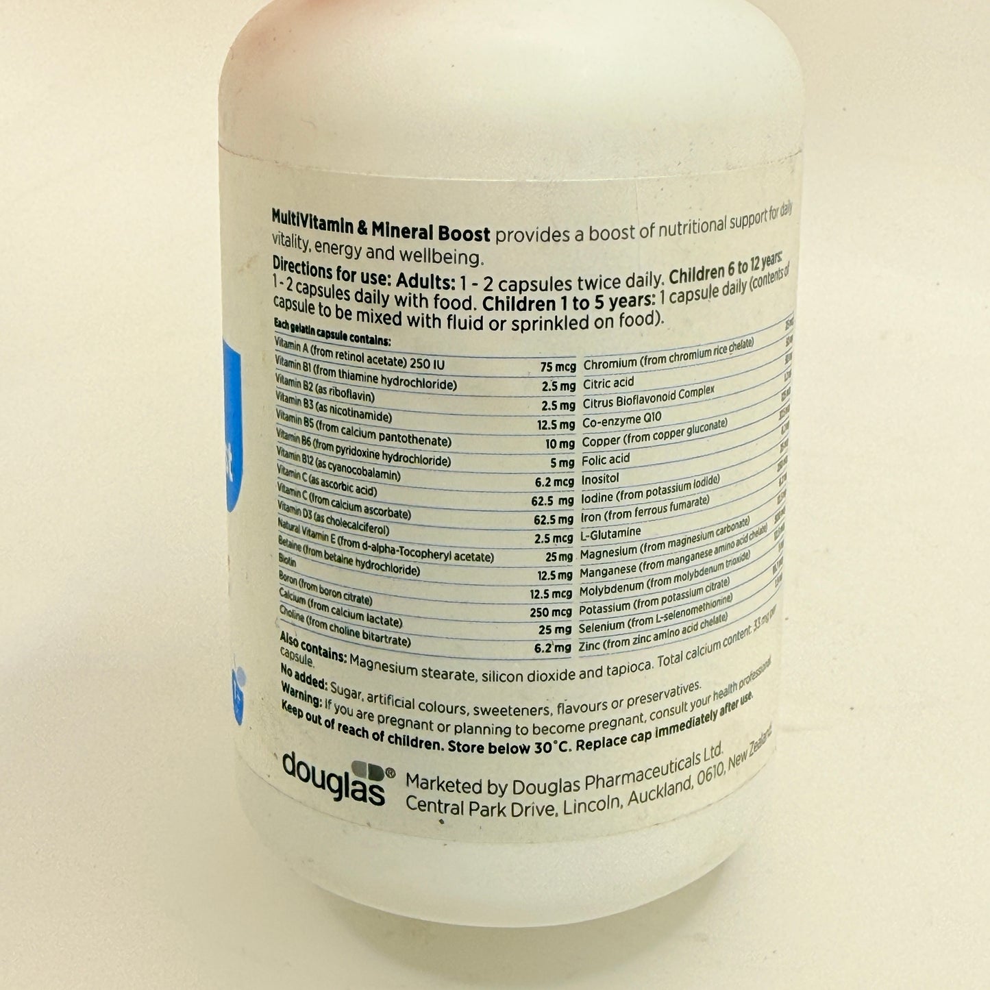 Clinicians MultiVitamin & Mineral Boost - Essential Daily Health - 180 Capsules