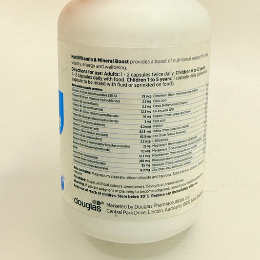 Clinicians MultiVitamin & Mineral Boost - Essential Daily Health - 180 Capsules