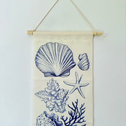 Coastal Seashell Wall Hanging Banner