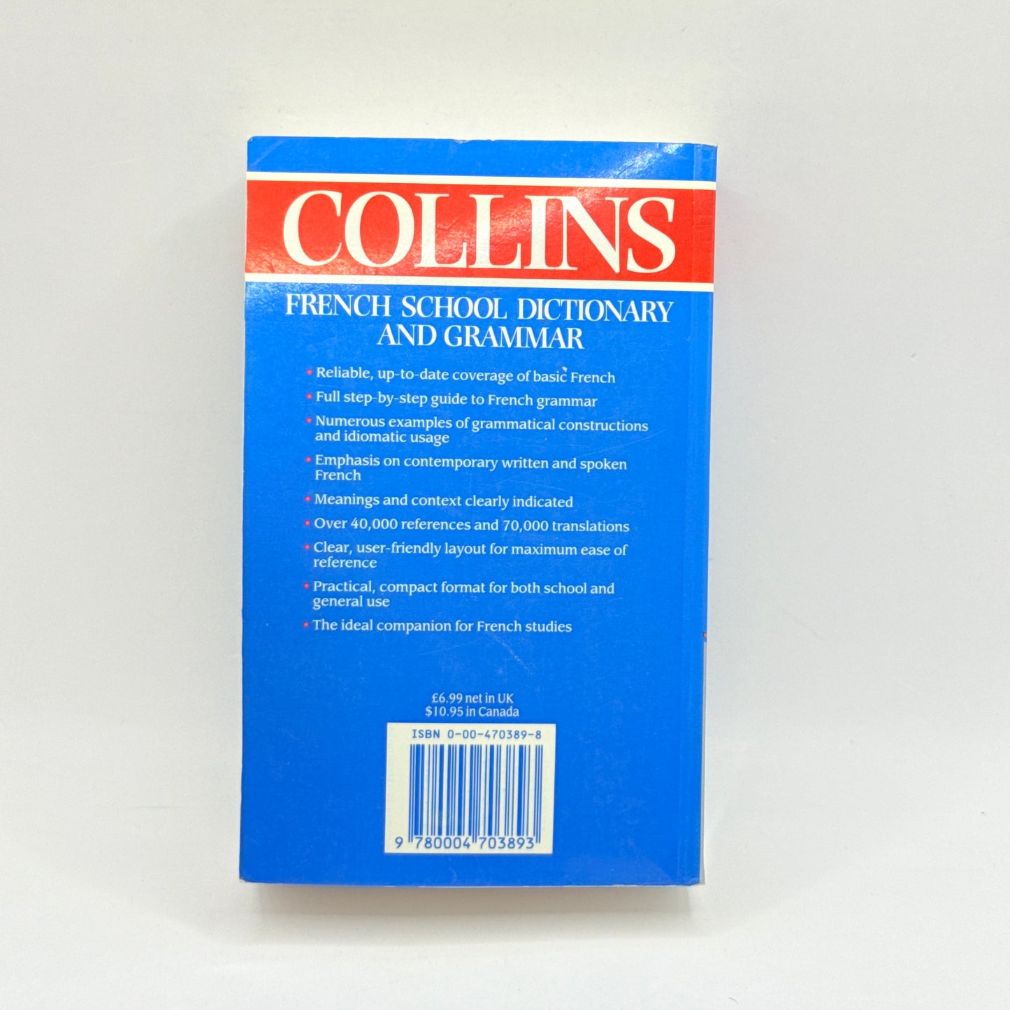 Collins French School Dictionary and Grammar by Collins