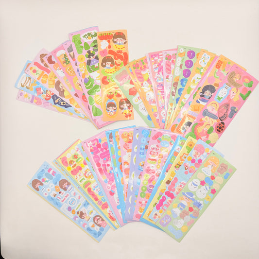 Large quantity colorful sticker sheets for kids - stickers & sticker machines original photo - what’s new stationery
