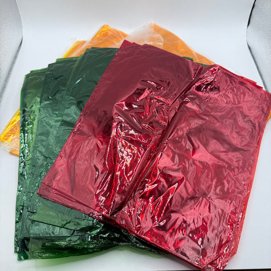 Assortment of Coloured Cellophane Craft Sheets