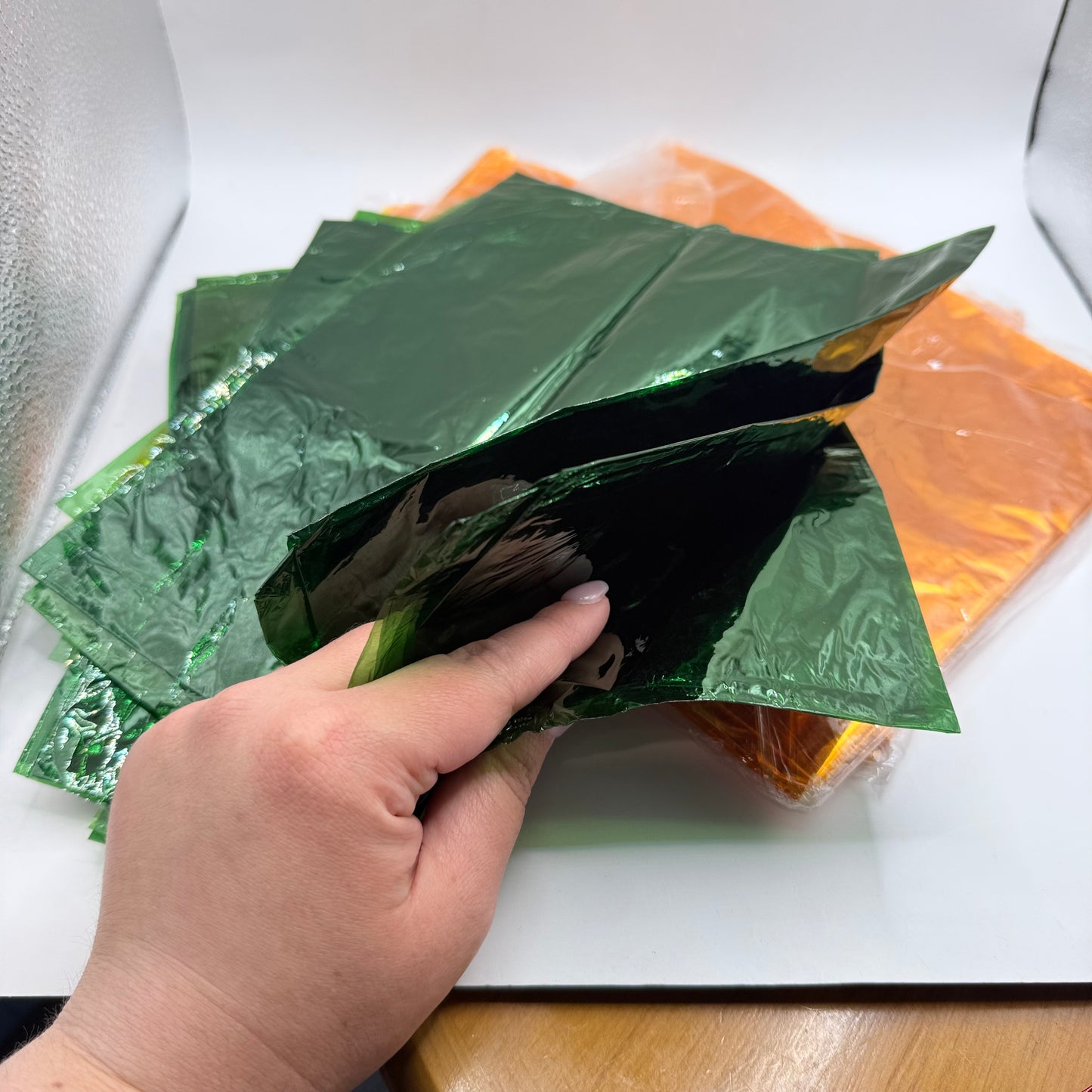 Assortment of Coloured Cellophane Craft Sheets