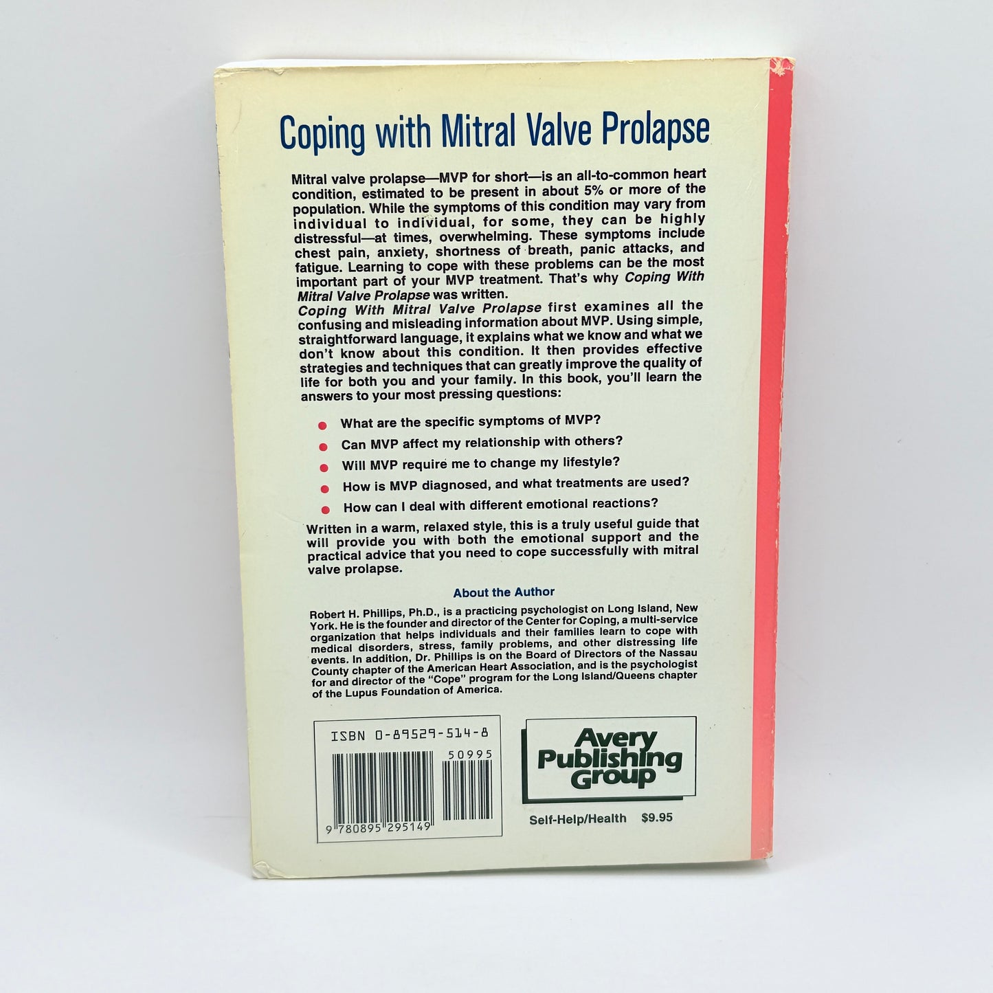 Coping with Mitral Valve Prolapse by Robert H. Phillips, Ph.D.