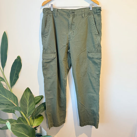 Cotton On Tactical Cargo Pant - Green - Size 34