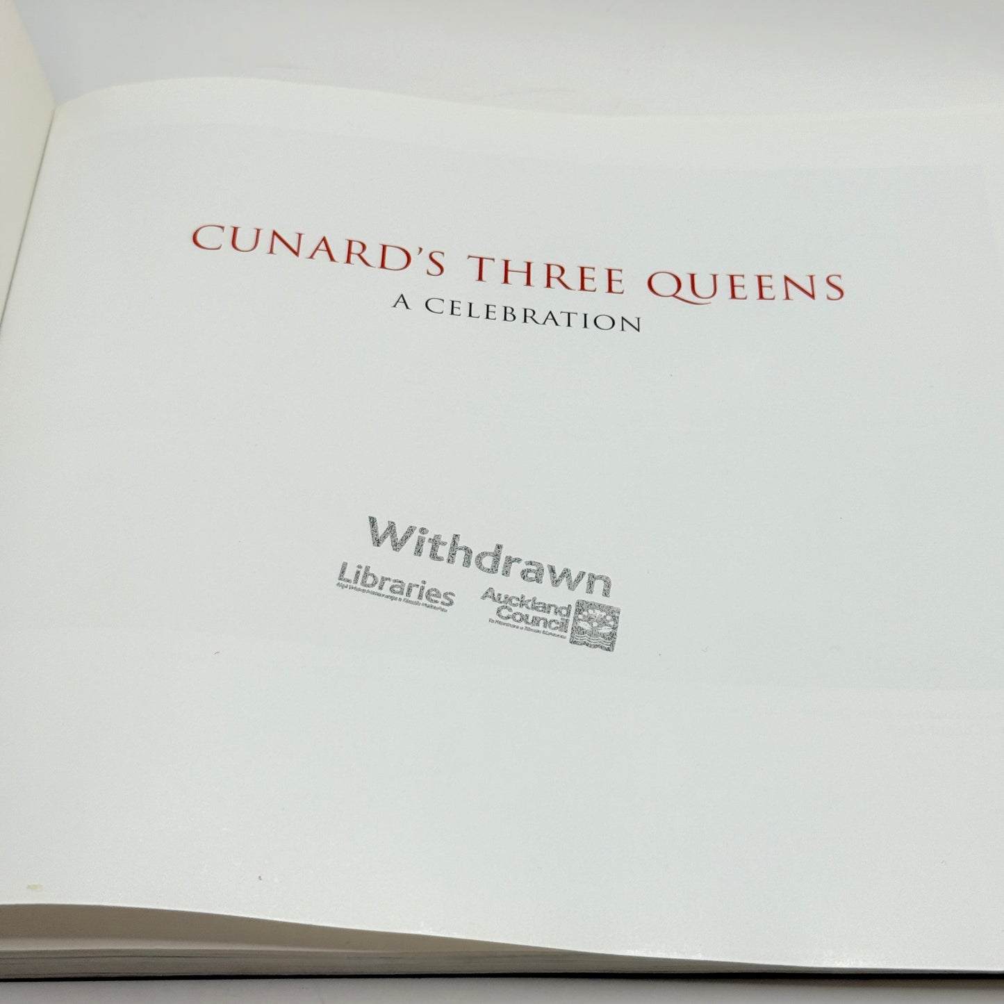 Cunard's Three Queens: A Celebration by William H. Miller