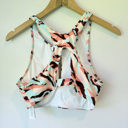 Cupshe Abstract Print High Neck Bikini Top – Size L