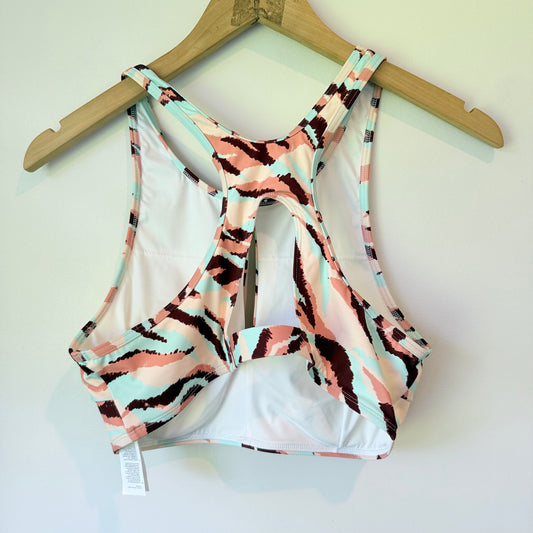 Cupshe Abstract Print High Neck Bikini Top – Size L