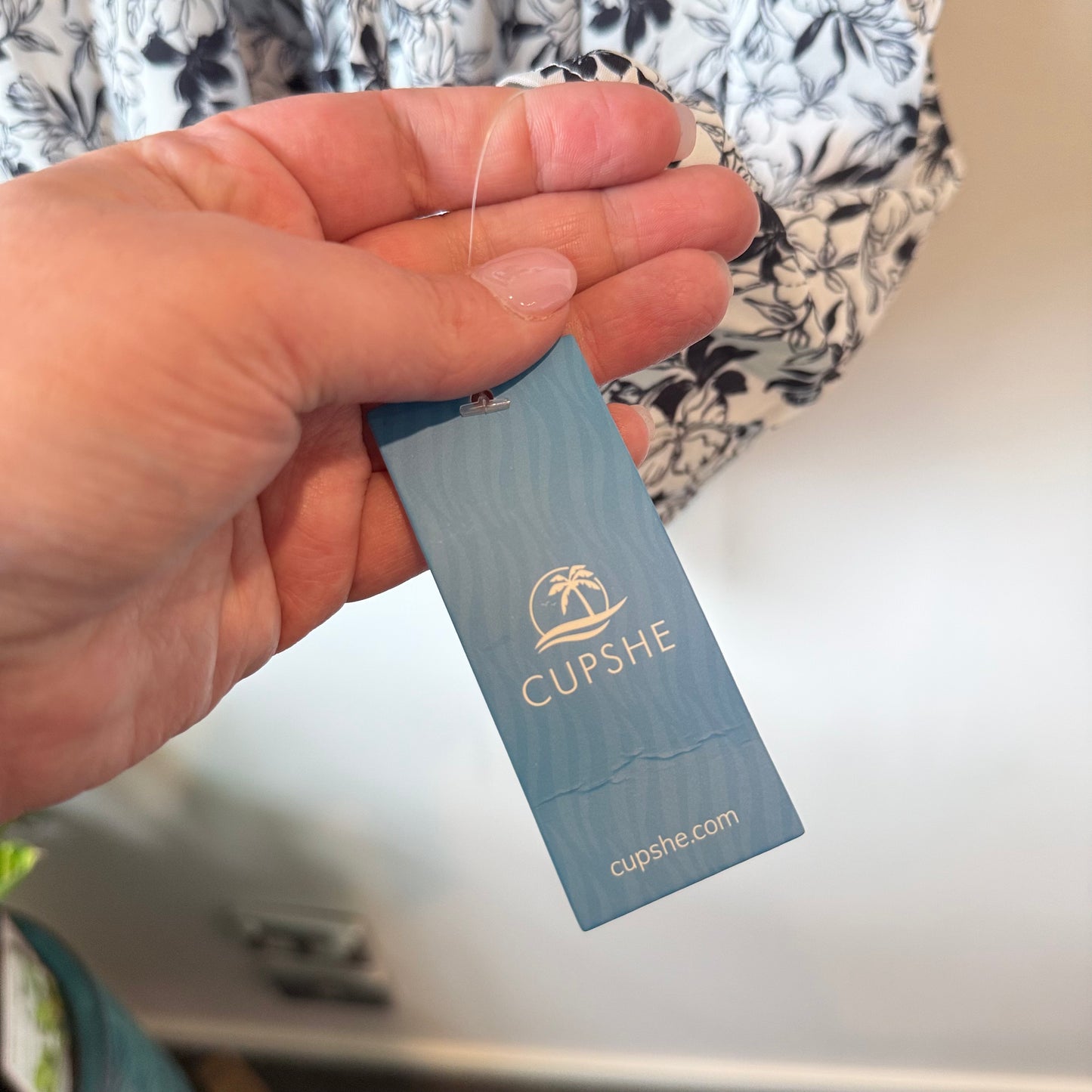 Cupshe Floral Print Belted A-Line Dress - Size M