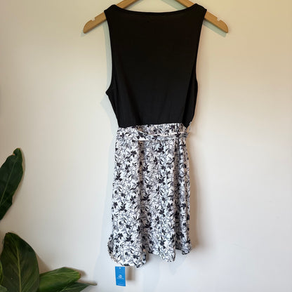 Cupshe Floral Print Belted A-Line Dress - Size M