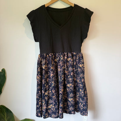 Cupshe Floral Print Belted A-Line Dress - Size M