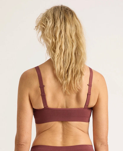 Boody Wireless Full Bust T-Shirt Bra Rosewood Size XL