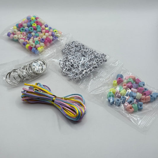 DIY Beaded Keychain Craft Kit – All-in-One Set
